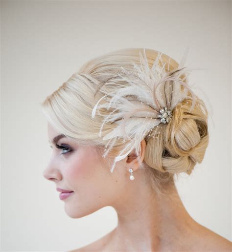 feather headpiece wedding